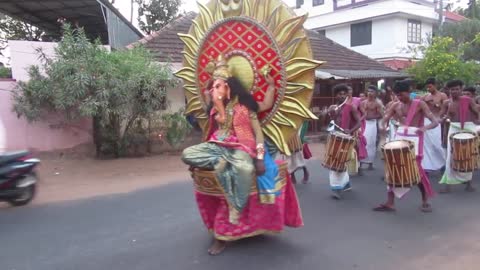 Kerala festival procession _ Temple Festival in Kerala _ Kerala tourism video _