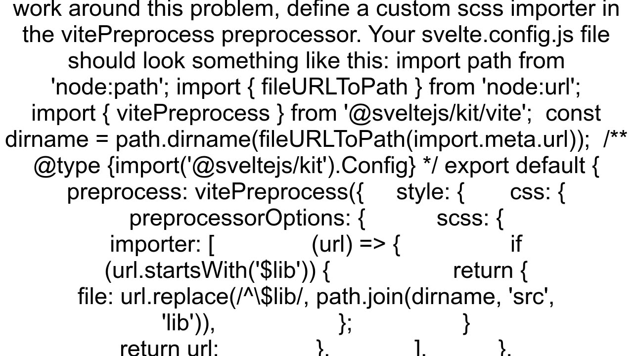 VSCode can39t find scss import in Svelte component if path contains lib alias