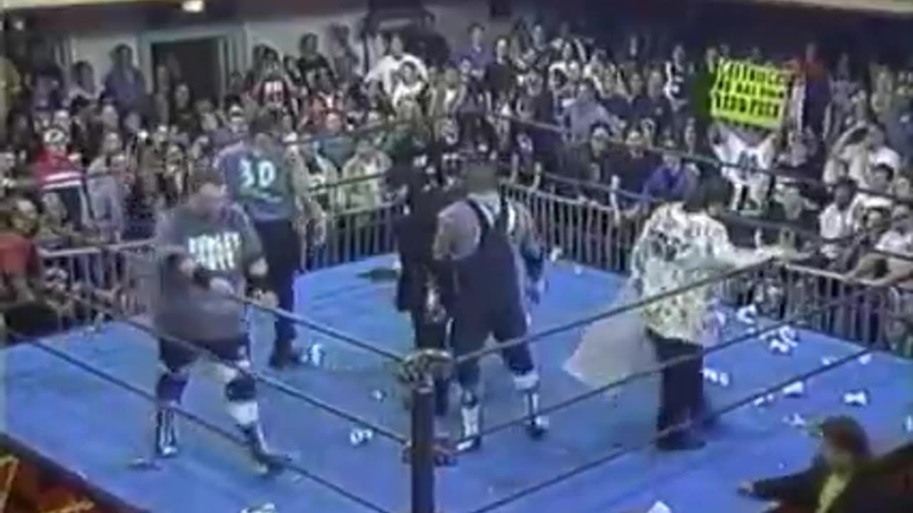 DUDLEYS START A RIOT IN ECW