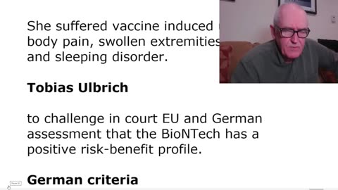 1st German lawsuit over alleged Covid vaccine side effects (Dr. John Campbell) 16-06-23