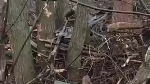 Small Ukrainian Trench at the Front