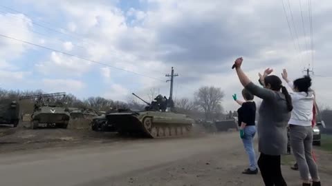 Ukraine War - Russian troops in the Kharkov region