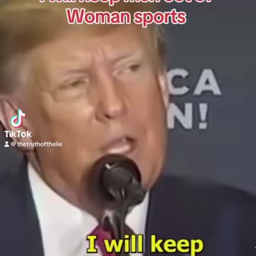 Trump I’ll keep men out of woman sport