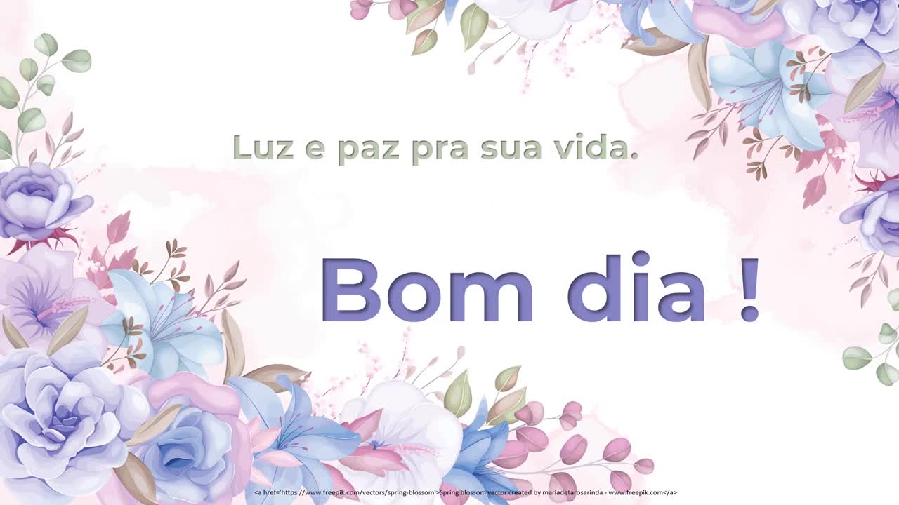 Bom dia ! Sorria e faça sorrir...