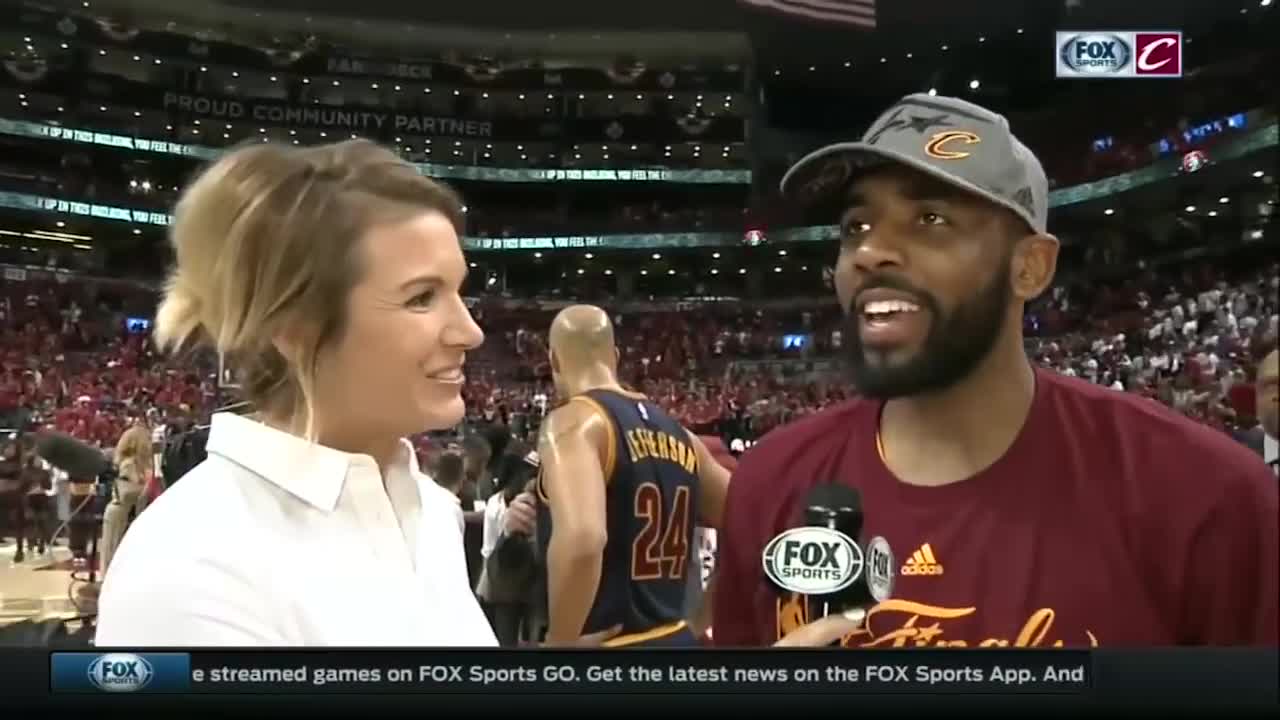 Kyrie Irving gets emotional after Eastern Conference Championship win