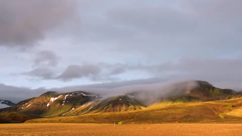 I want to be in the arms of green mountains.