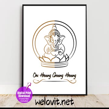 GANESHA! Picture For My Home Instant Download Plus Bonus Phone Art ❤️
