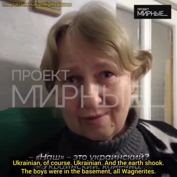 Soledar resident speaks about the crimes of the Ukrainian Army