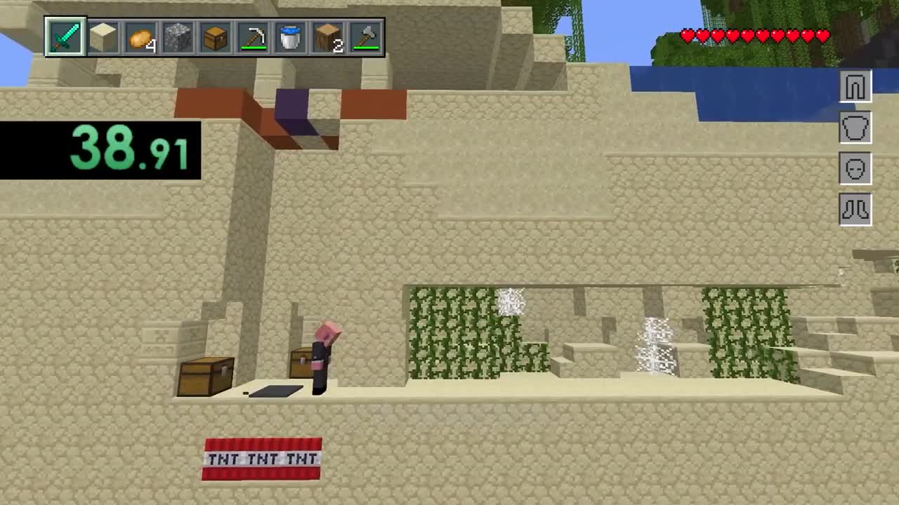 2D speedrun in minecraft