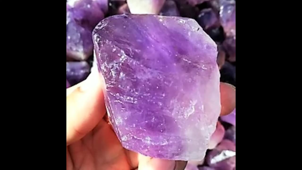 Amethyst Loose Crystal Rough Facet Gem Brazilian 35mm Raw