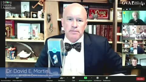 Dr David E. Martin Testifies at the German Corona Inquiry Committee July 2021