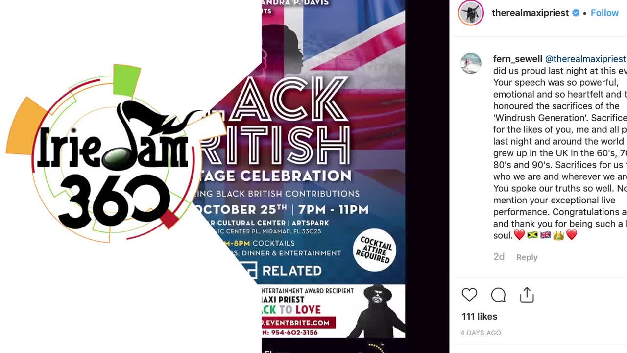 Maxi Priest honored by Black British Heritage Award - IrieJam 360 Entertainment News Ep 297