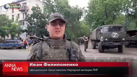Obyvatelé vítají ruskou armádu v osvobozeném Severodoněcku