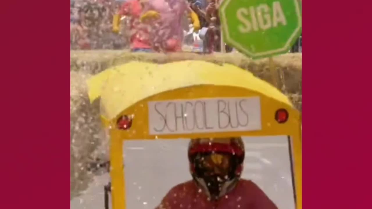 Mini School Bus challenging limits in the RED BULL challenge