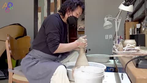 Luxury Teapot Making Process. Korean Pottery Master Craftsman