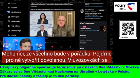 Ukrajinský oligarcha sponzoruje terorismus při oslavách Dne Vítězství v Moskvě.