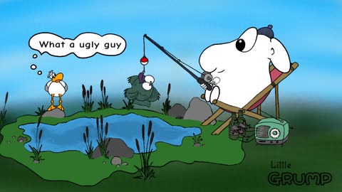 Little Grump goes fishing