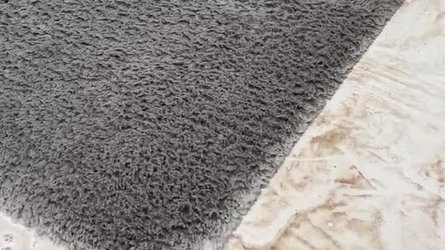 Satisfying Dirty Foamy Rug Double Scraping