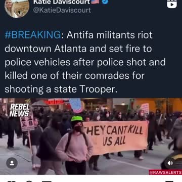 Police and Antifa clash in Atlanta