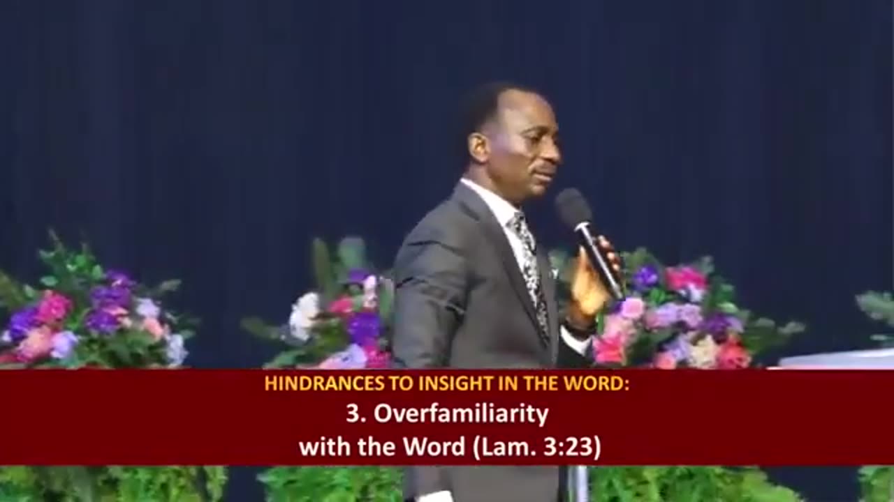 HINDRANCES TO INSIGHT IN THE WORD - Dr Pastor Paul Enenche