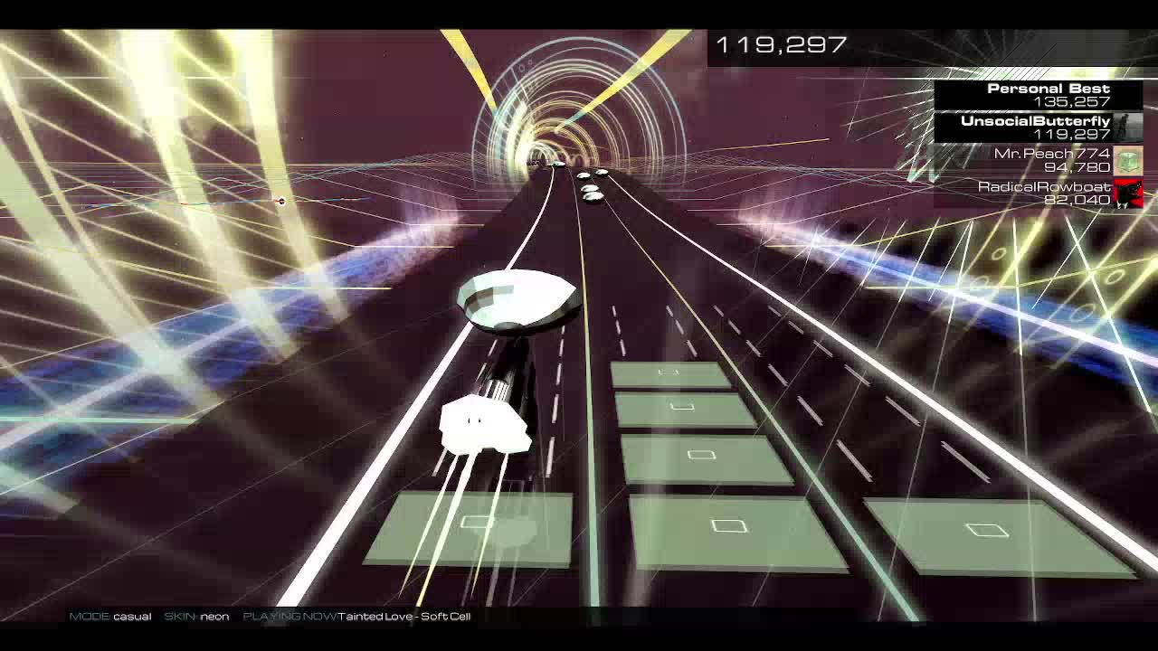 Audiosurf 2 "Tainted Love", by Soft Cell