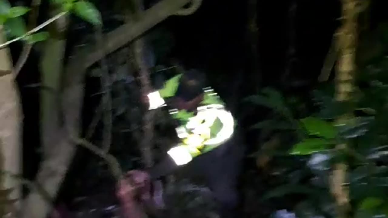 Rescate de un adulto mayor y su hijo en la vía a Pmaplona