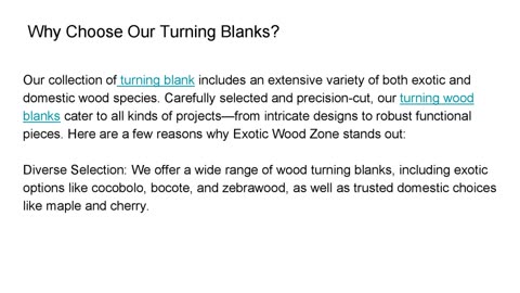 Explore Premium Wood Turning Blanks at Exotic Wood Zone