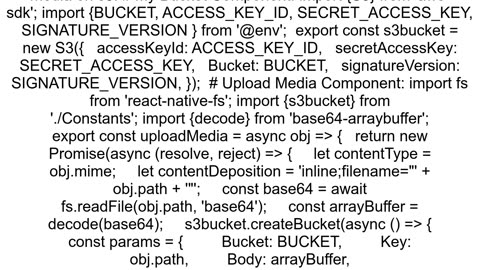 How can I upload images to s3 in react native