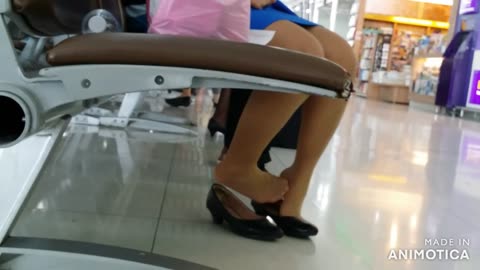 Dipping under the seat...