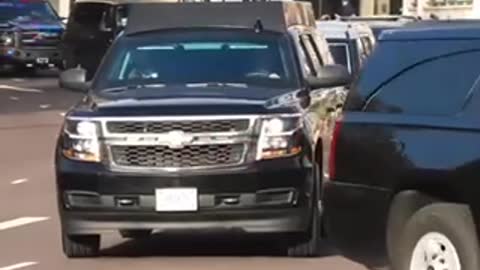 USA president secured motorcade is mind blowing