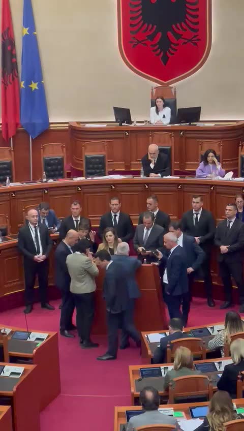 Rama frikacak, pasi përjashtoi gjysmën e deputetëve të PD-së, shfaqet në Parlament