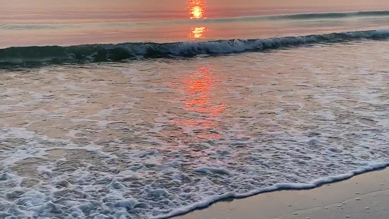 View of Sunset from the Beach