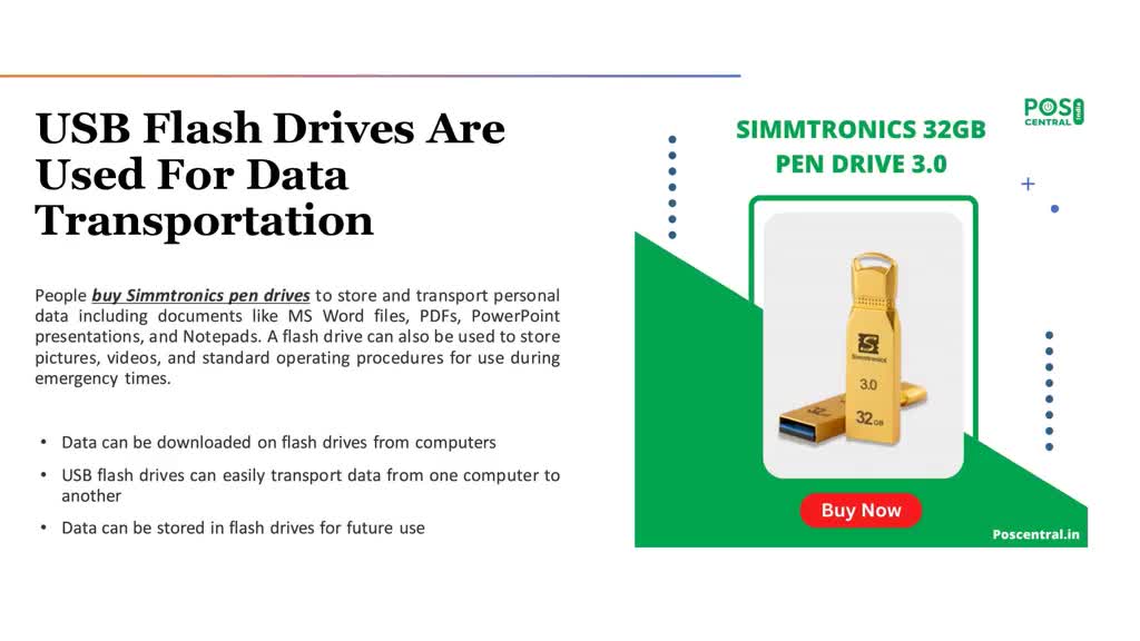 What are the uses of Simmtronics Pen Drive?