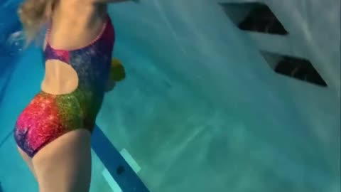 Swimming in pool