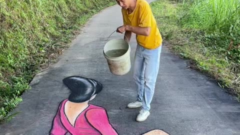 Revealing 3D Street artwork