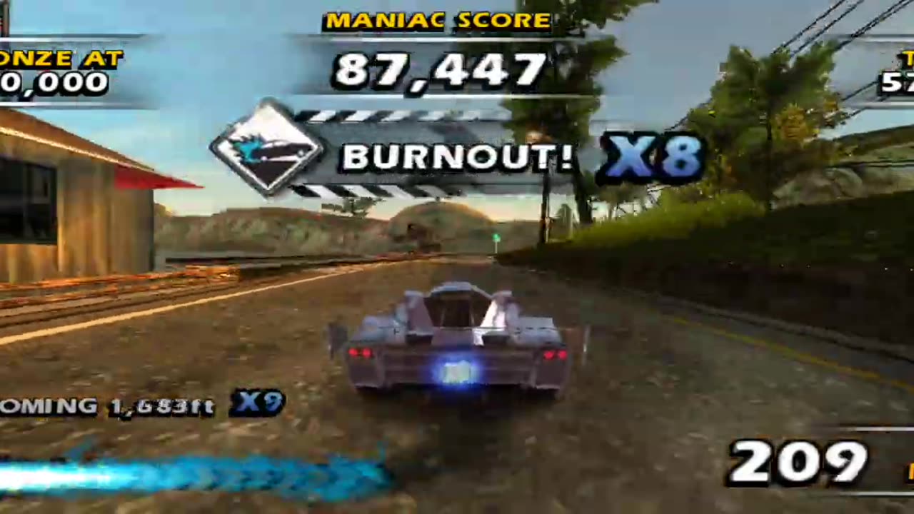 Burnout Dominator - World Tour Final Event 2nd Try(PPSSPP HD)