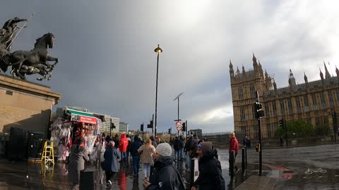 A wet day at Westminster abbey. London. 8th Nov 2022