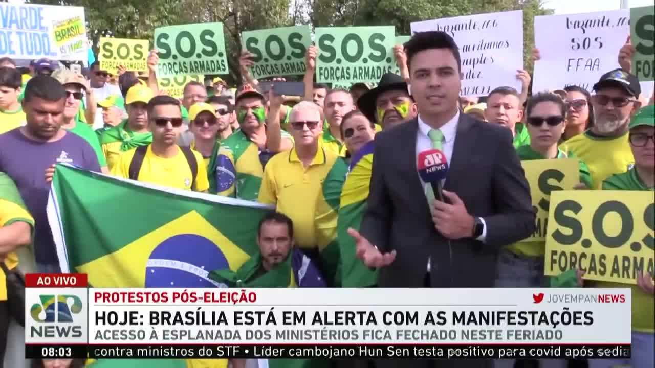 Brasília fica em alerta por conta das manifestações durante feriado da Proclamação da República