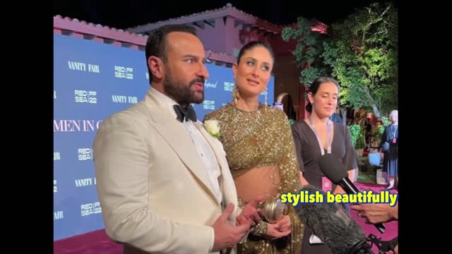 Kareena Kapoor Saif Ali khan inside moments at Red Sea film festival in Saudi Arabia