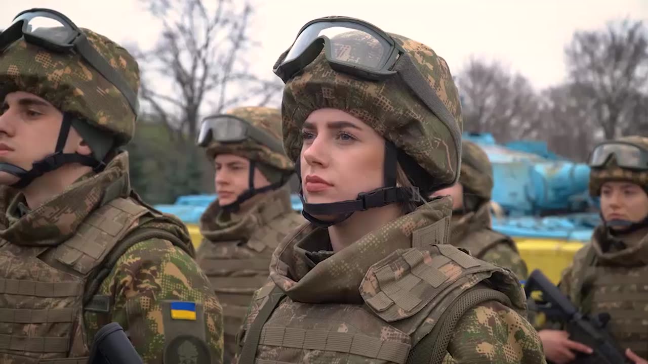 334 National Guard soldiers who have completed training and are joining the Forces of Ukraine.