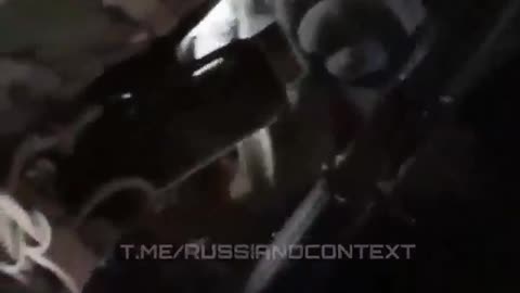 Russian Footage of a Van Hit by a Ukrainian Drone