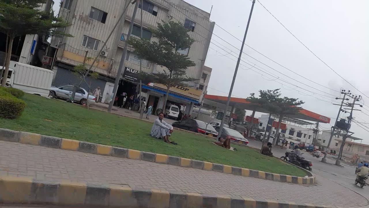 Bike ride on karachi road