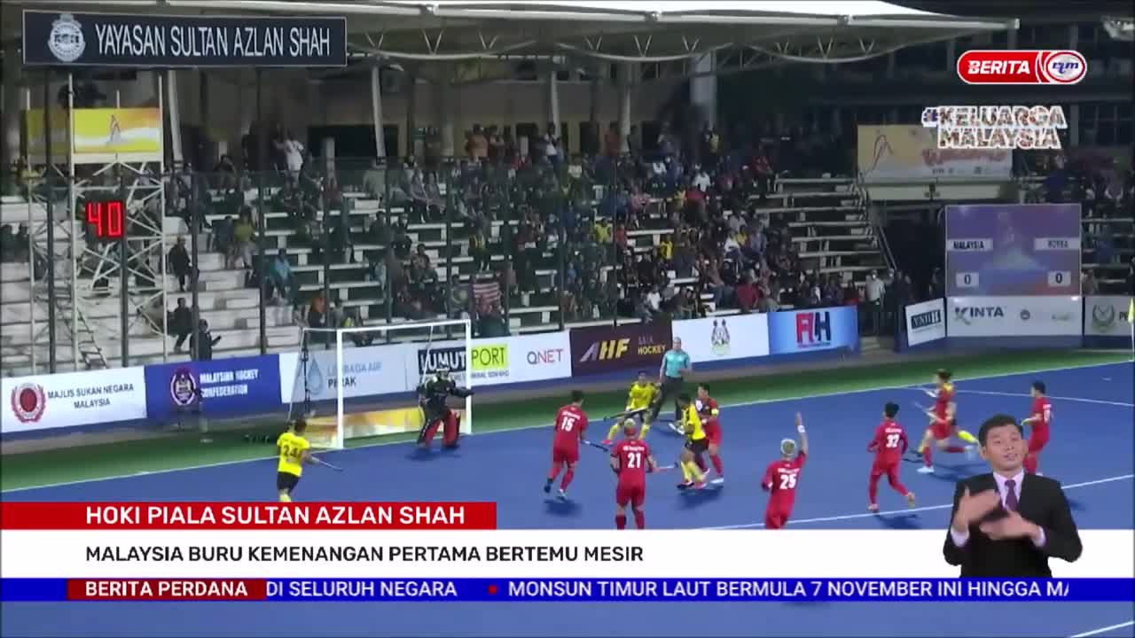 5 NOV 2022 B.PERDANA - HOKI PIALA SULTAN AZLAN SHAH: MALAYSIA BURU KEMENANGAN PERTAMA BERTEMU MESIR