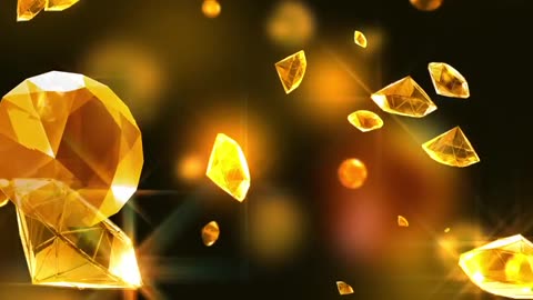 Diamonds Jewels Falling at screen [Free Stock Video Footage Clips]