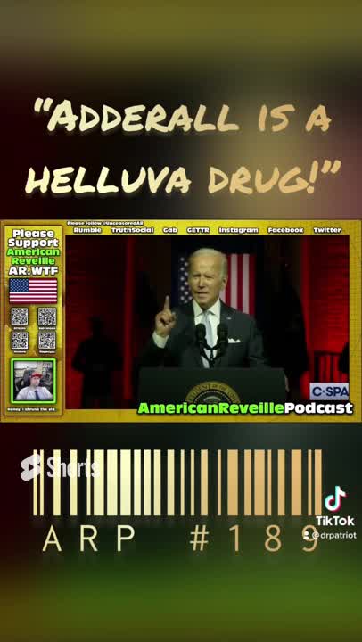 💊 #Adderall is a helluva drug! #bidenspeech #podcast #clip #commentary #reaction #shorts