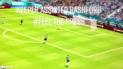 Keeper assisted rashford # feel the press