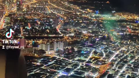 Dubai Night Takeoff