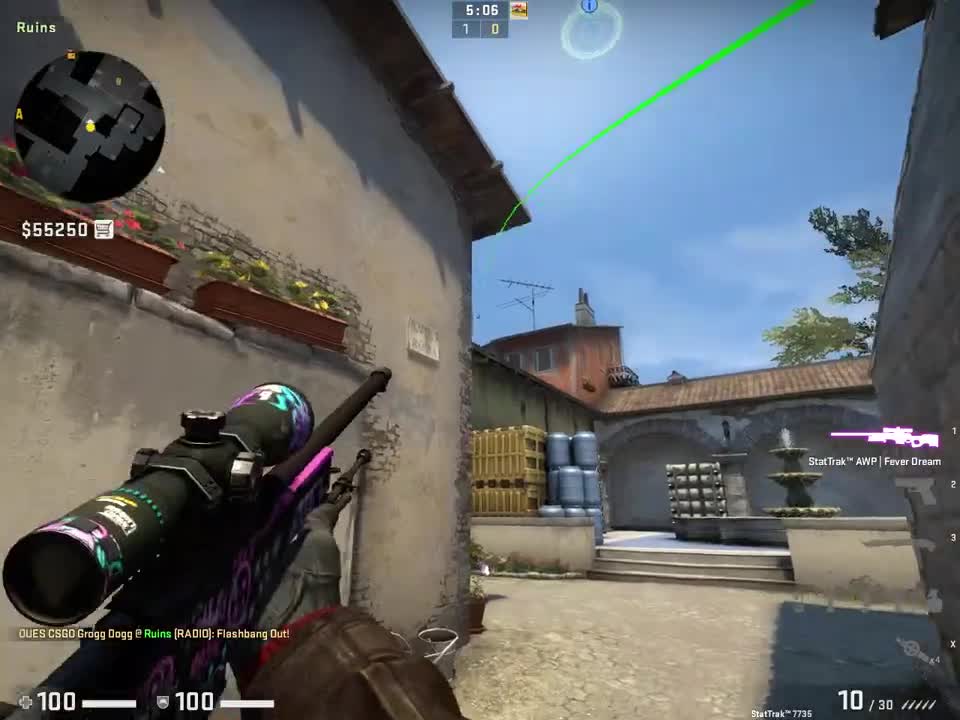 fallen flash from C