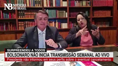 Bolsonaro surpreende e tradicional Live Semanal não é transmitida