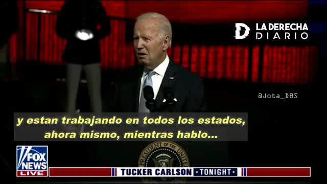 En su discurso más incendiario, Biden acusa a los seguidores de Trump de ser terroristas